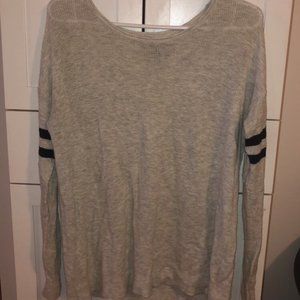 Light Gray Knit Long Sleeve Sweater